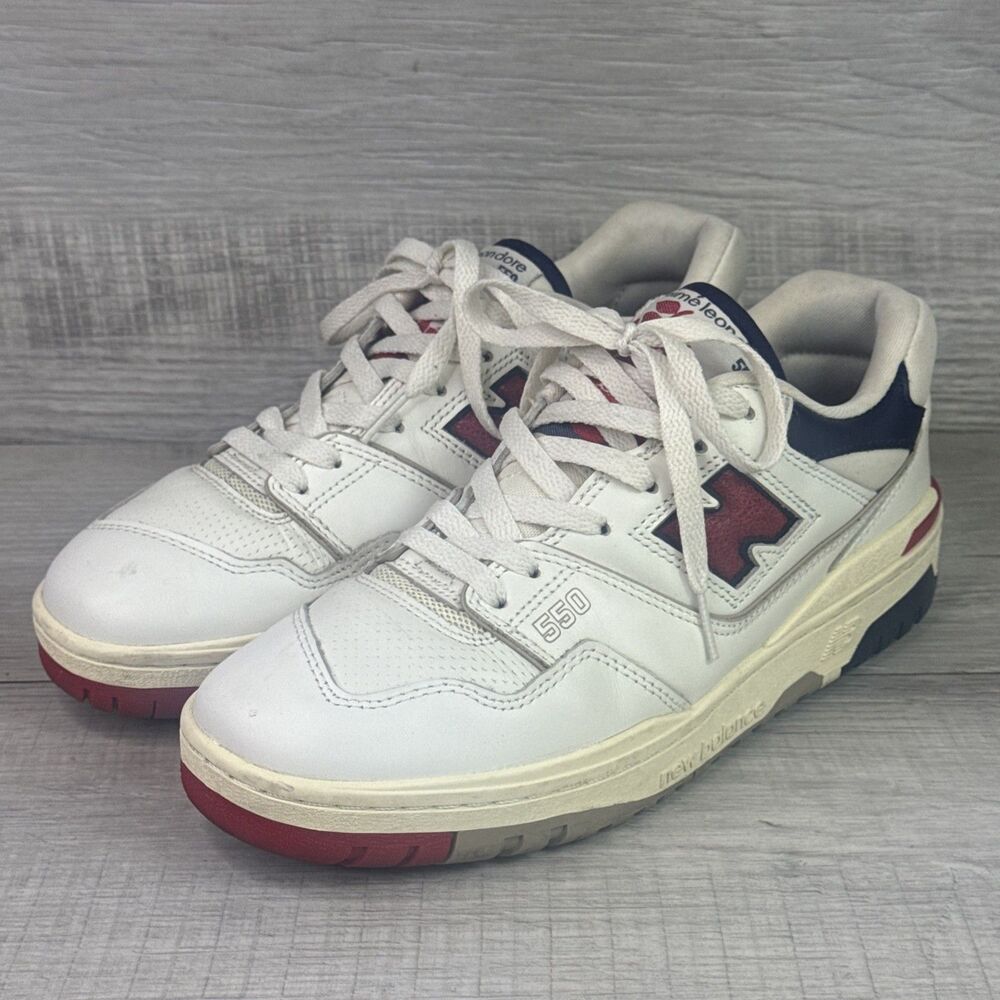 Aime Leon Dore x New Balance 550 White Red Navy - Size 8.5 - BB550A3